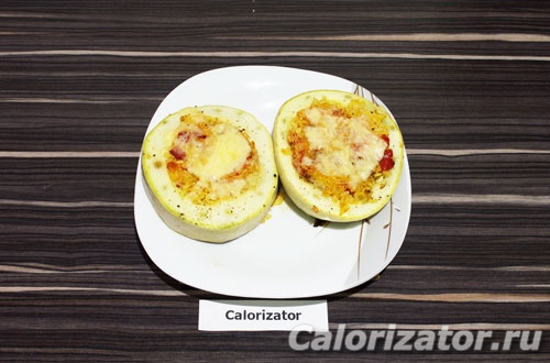 Кабачок фаршированный рисом и овощами Кабачок фаршированный рисом и овощами