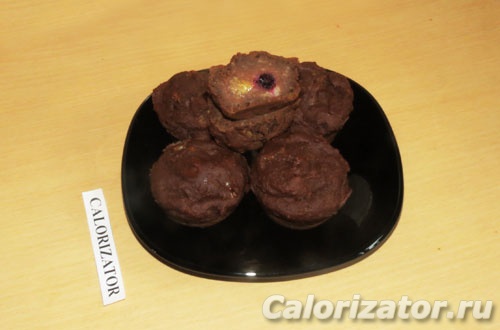 Маффины шоколадные с малиной Маффины шоколадные с малиной