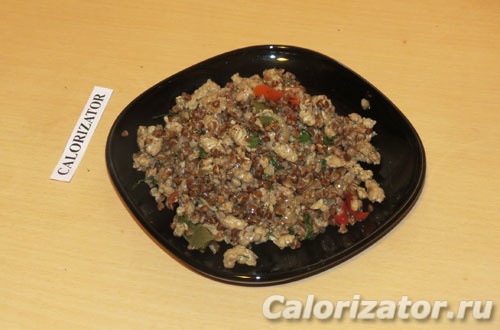 Греча с мясом на сковороде Греча с мясом на сковороде