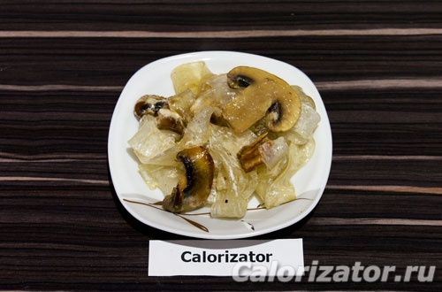 Рисовая лапша с грибами и спаржей Рисовая лапша с грибами и спаржей