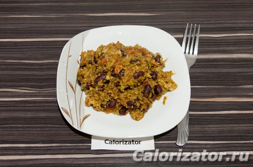 Полба с фасолью и копченым сыром Полба с фасолью и копченым сыром