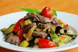 Мясо с баклажанами Мясо с баклажанами