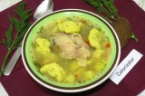 Куриный суп с клецками в мультиварке Куриный суп с клецками в мультиварке