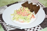 Салат с копченой курицей и овощами Салат с копченой курицей и овощами