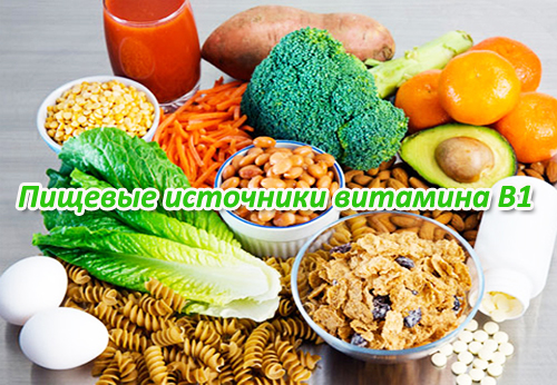 Пищевые источники витамина В1