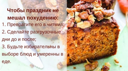 Совместима ли диета и праздники